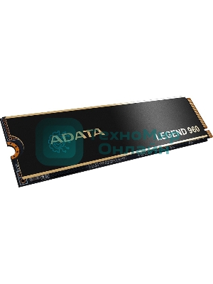 Накопитель SSD ADATA LEGEND 960, 1Tb, PCIe 4.0 x4, M.2 2280, NVMe, R/W 7400/6000, с радиатором