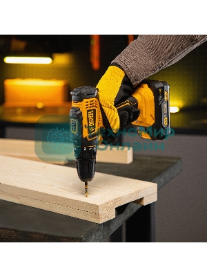 Дрель-шуруповерт Denzel CDL-18-0, 18 В, 0 Ач, 30 Нм, щеточный