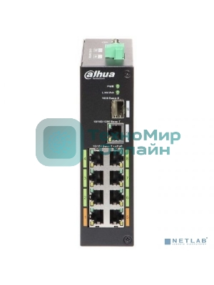 Коммутатор Dahua DH-LR2110-8ET-120 8-портовый ePoE