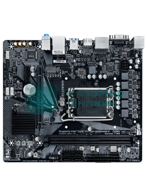 Материнская плата Gigabyte H610M S2H V2, LGA 1700, Intel H610, 2xDDR5, 4xSATA, 1xM.2, 1xPCIe 4.0 x16, 1xPCIe x1, 1xHDMI, 2xDP, 1xD-Sub, 1x 1Gb LAN, 2xUSB-A 3.2 Gen 1, 4xUSB-A 2.0, 3x 3.5 мм, 7.1, mATX