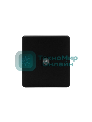 Розетка телевизионная Kranz ROUND TV с/у оникс