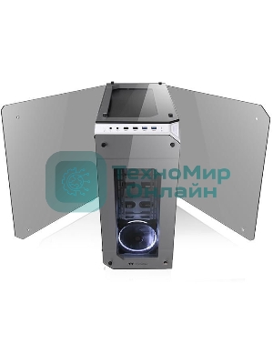 Компьютерный корпус Thermaltake View 71 TG Snow CA-1I7-00F6WN-00 White/Win/SPCC/Tempered Glass*4/Color Box/Riing 140мм White Fan*2