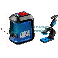 Нивелир лазерный Зубр КРЕСТ-15 (34902-2_z01) суперкомпакт, 15м, точн. +/-0,3 мм/м, держатель