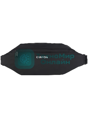 Сумка на пояс CANYON FB-1/3 внешних и 3 внутренних карманов/водооталкивающий материал/полиэстер/черный (GSCNSFB1B1)