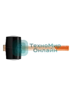 Киянка резиновая Sparta 1130 г, черная резина, деревянная рукоятка