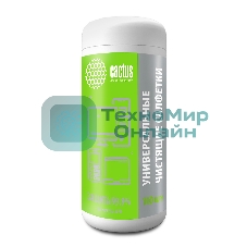 Салфетки влажные Cactus CS-ASC100 антибактериальные (100 лист.) спиртовые