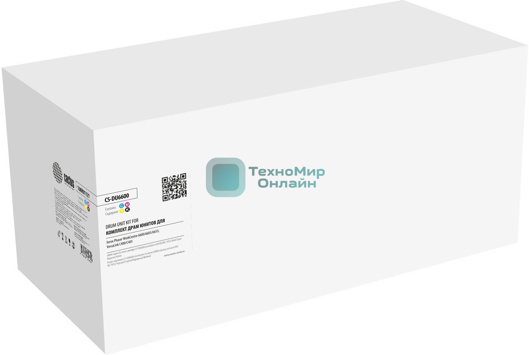 Комплект фотобарабанов Cactus CS-DU6600 108R01121 цветной цв:60000стр. для VersaLink C400/405, Phaser 6600/6605 Xerox