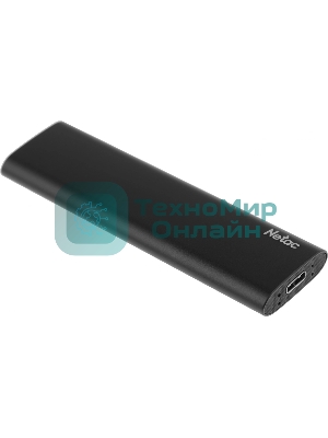 Внешний SSD Netac Z SLIM, 2TB, USB 3.2 Gen 2 Type-C, R/W 550/480, черный