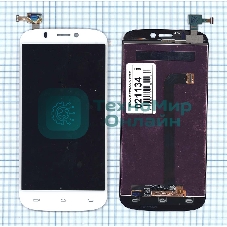 Дисплей для Micromax A300 Canvas Gold белый