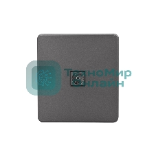 Розетка телевизионная Kranz ROUND TV с/у титан