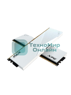 Оперативная память XPG Lancer, DDR5, 32GB (2x16GB), 6400MHz, CL32, DIMM, с радиаторами, белый