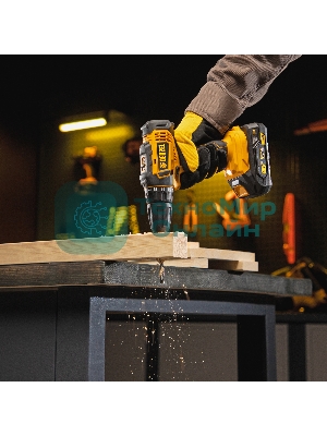 Дрель-шуруповерт Denzel CDL-18-0, 18 В, 0 Ач, 30 Нм, щеточный