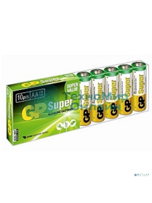 Батарея GP Super Alkaline 15AA21-2CRSWC10 AA (10шт) спайка
