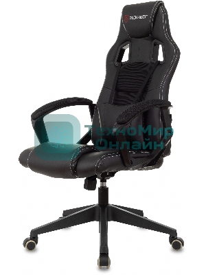 Кресло Zombie Arena черный, экокожа, 120 кг, механизм качания