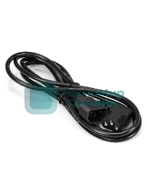 Кабель питания ExeGate Power EC-1,8P (C13 угловой->C14, VDE-250V-3*1.0мм2, медь, черный, 16A, 1.8 м)
