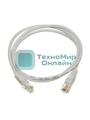 Патч-корд LANMASTER UTP TWT-45-45-1.0-WH вилка RJ-45-вилка RJ-45 cat.5е 1м белый ПВХ