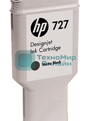 Картридж струйный HP 727 C1Q12A черный матовый, 300мл, для Designjet T920/T1500/T2500