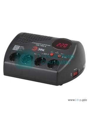 Стабилизатор напряжения ЭРА СНК-1000-Ц,черный б0031072