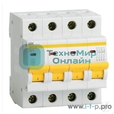 Выключатель автоматический модульный 4п C 32А 4.5кА ВА47-29 IEK MVA20-4-032-C