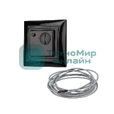 Терморегулятор механический Rexant RX-308B черный (совместим с Legrand серии Valena)