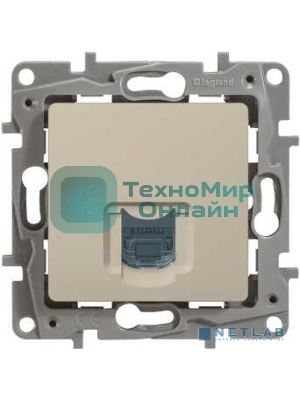 Розетка компьютерная RJ45 кат. 5 UTP, сл. кость ETIKA