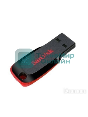 Флешка USB Sandisk CZ50 Cruzer Blade (SDCZ50-008G-B35), 8Gb, USB 2.0, R/W 15/4, черный/красный