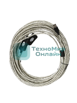 Кабель-адаптер VCOM VUS7049-20M USB2.0-repeater, удлинительный активный <Am-->Af 20м