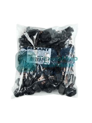 Выключатель клавишный Rexant 12V 20А (3с) ON-OFF черный ОВАЛ с зеленой LED подсветкой