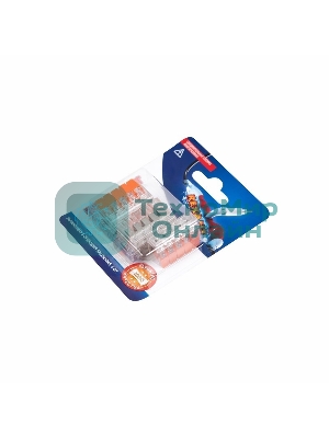 Соединительная компактная рычажковая клемма Rexant 5-проводная, прозрачная (0,14-4 мм²) 5 шт.