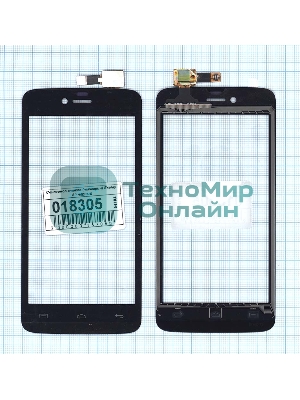 Сенсорное стекло (тачскрин) для Explay Air, черное