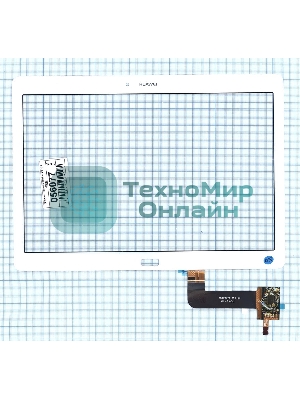 Сенсорное стекло (тачскрин) для Huawei MediaPad M2 10.0, белое
