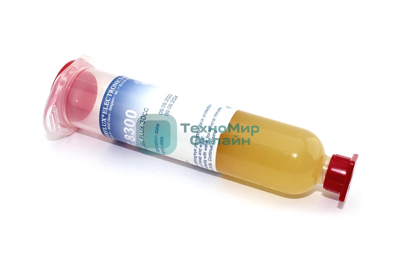 Флюс-гель Interflux IF-8300 безотмывочный, 30 мл.