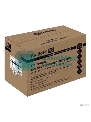 Источник бесперебойного питания ExeGate EX292797RUS SpecialPro UNB-1500.LED.AVR.2SH.3C13 1500VA/950W, LED, AVR, 2*Schuko+3*C13, съемн.кабель, металлический корпус, черный