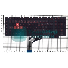 Клавиатура для ноутбука HP Omen 17-CB черная с подсветкой