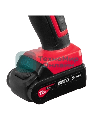 Дрель-шуруповерт аккумуляторная MTX MCDL-12-02, Аккумуляторная, 12В, 2 АКБ, Кейс