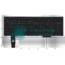 Клавиатура для ноутбука Lenovo Thinkpad P16s T16 gen1 черная