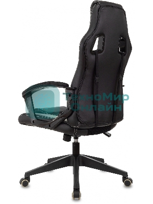 Кресло Zombie Arena черный, экокожа, 120 кг, механизм качания