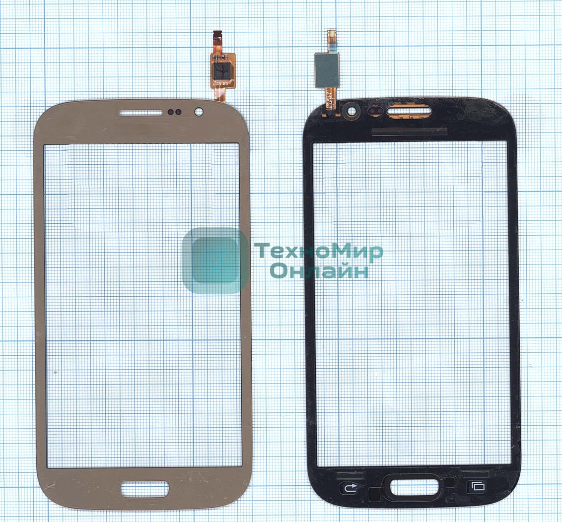 Сенсорное стекло (тачскрин) для Samsung Galaxy Grand Neo Duos GT-I9060 золотистое