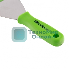 Шпательная лопатка из нержавеющей стали Сибртех, 100 мм, пластмассовая рукоятка