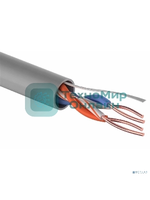 Кабель витая пара U/UTP кат.5e 2х2х24AWG solid CCA PVC сер. 305м (м) PROconnect 01-0022-3