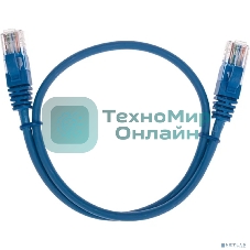Патч-корд U/UTP Rexant cat.5e, RJ45-RJ45, 26AWG, ZH нг(А)-HF, синий, 0,5 м