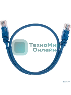 Патч-корд U/UTP Rexant cat.5e, RJ45-RJ45, 26AWG, ZH нг(А)-HF, синий, 0,5 м