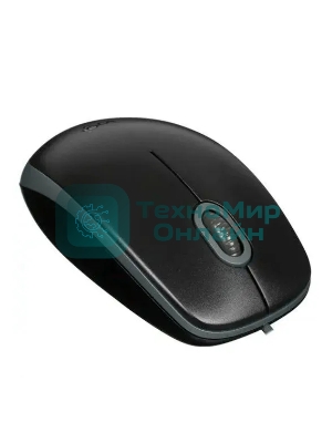 Мышь проводная Logitech M110 Silent черный, 1000 dpi, USB, кнопки - 3