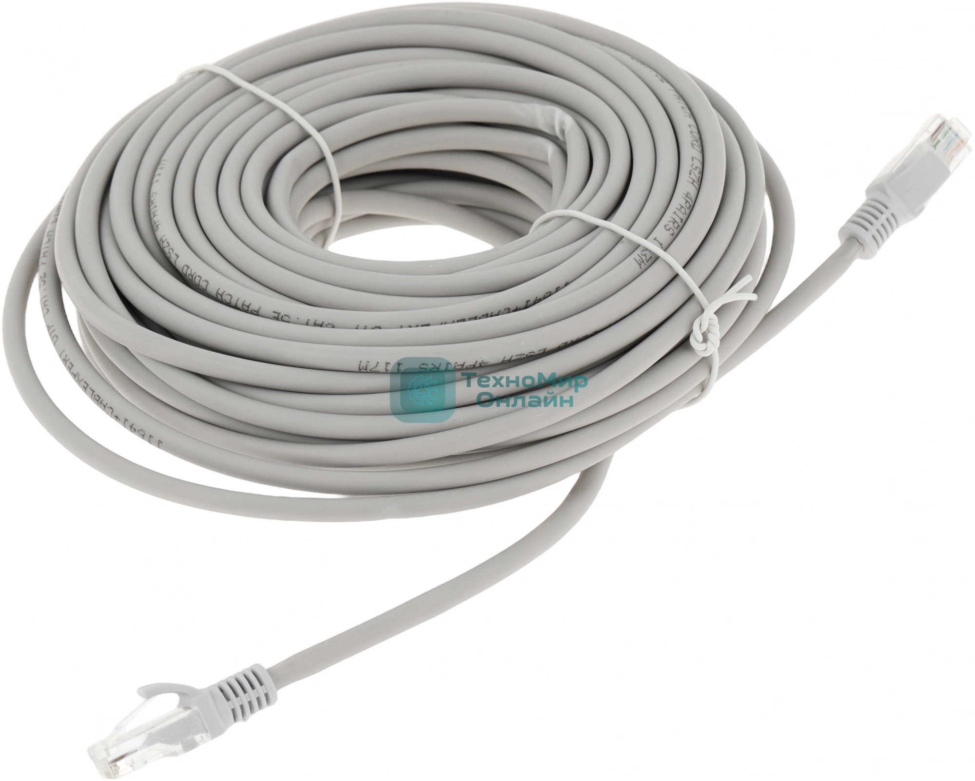 Патч-корд Premier PP31-20M-LSZH 1 Гбит/с UTP 4 пары cat.5e CCA molded 20м серый RJ-45 (m)-RJ-45 (m)