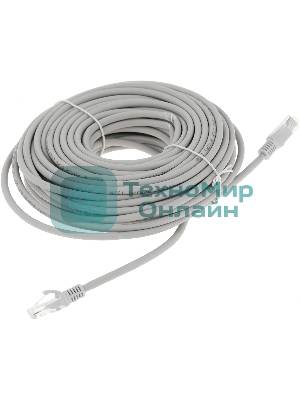 Патч-корд Premier PP31-20M-LSZH 1 Гбит/с UTP 4 пары cat.5e CCA molded 20м серый RJ-45 (m)-RJ-45 (m)