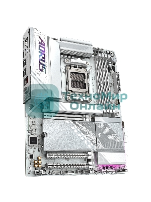 Материнская плата Gigabyte X870E A ELITE WF7 ICE, AM5, AMD X870, 4xDDR5, 4xSATA, 4xM.2, 1xPCIe 5.0 x16, 1xPCIe 4.0 x4, 1xPCIe 3.0 x2, 1xHDMI (v2.1), 2xUSB Type-C, 2xUSB-A 10Gbps, 4xUSB-A 5Gbps, 4xUSB-A 2.0, S/PDIF, 1x2.5Gb LAN, Wi-Fi 7, Bluetooth 5.4, 2x3.5 мм, 7.1, ATX