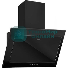 Вытяжка каминная Elikor Коралл 60П-430-К3Д черный управление: кнопочное (1 мотор)