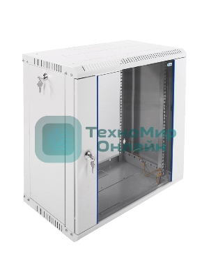 Шкаф телеком. настенный разборный 12U (600х350) дверь стекло (ШРН-Э-12.350) (1 коробка)