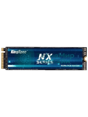 Накопитель SSD KingSpec NX-512, 512Gb, PCIe 3.0 x4, M.2 2280, NVMe, R/W 3400/3100