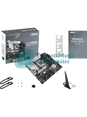 Материнская плата ASUS PRIME B760M-A WIFI D4, LGA 1700, Intel B760, 4xDDR4, 4xSATA, 2xM.2, 1xPCIe 4.0 x16, 1xPCIe 4.0 x4, 1xPCIe 4.0 x1, 2xHDMI, 1xDP, 1x 2.5Gb LAN, 2xUSB-A 3.2 Gen 2, 4xUSB-A 2.0, 3x3.5 мм, 7.1, mATX